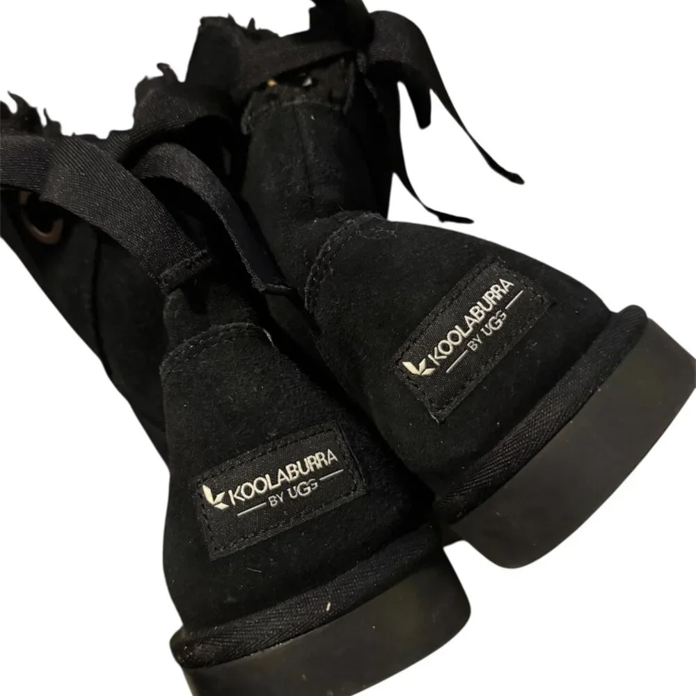 Black Koolaburra by UGG Bow Boots Womens Short